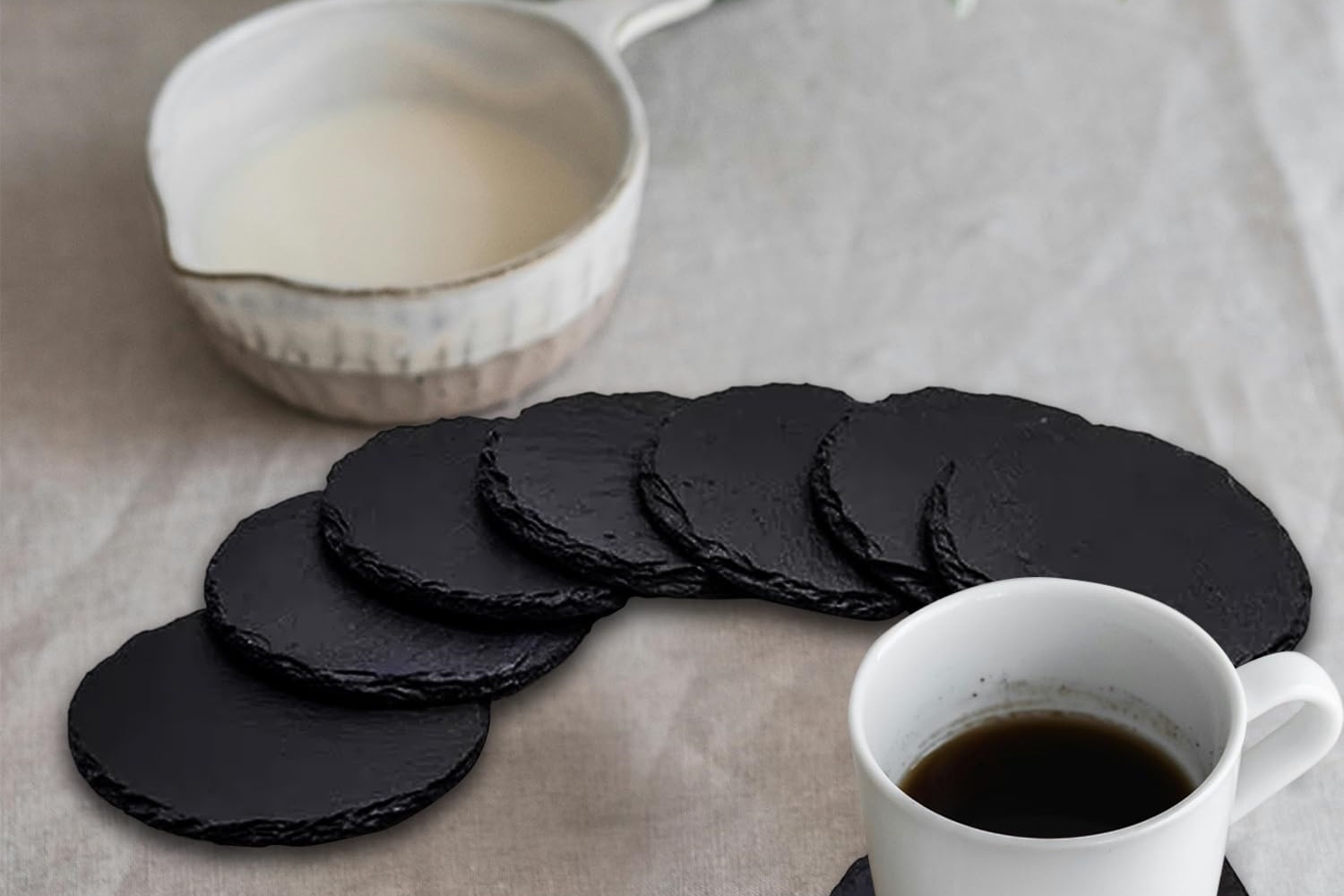 Black-Slate-Coasters-with-Metal-Holder1