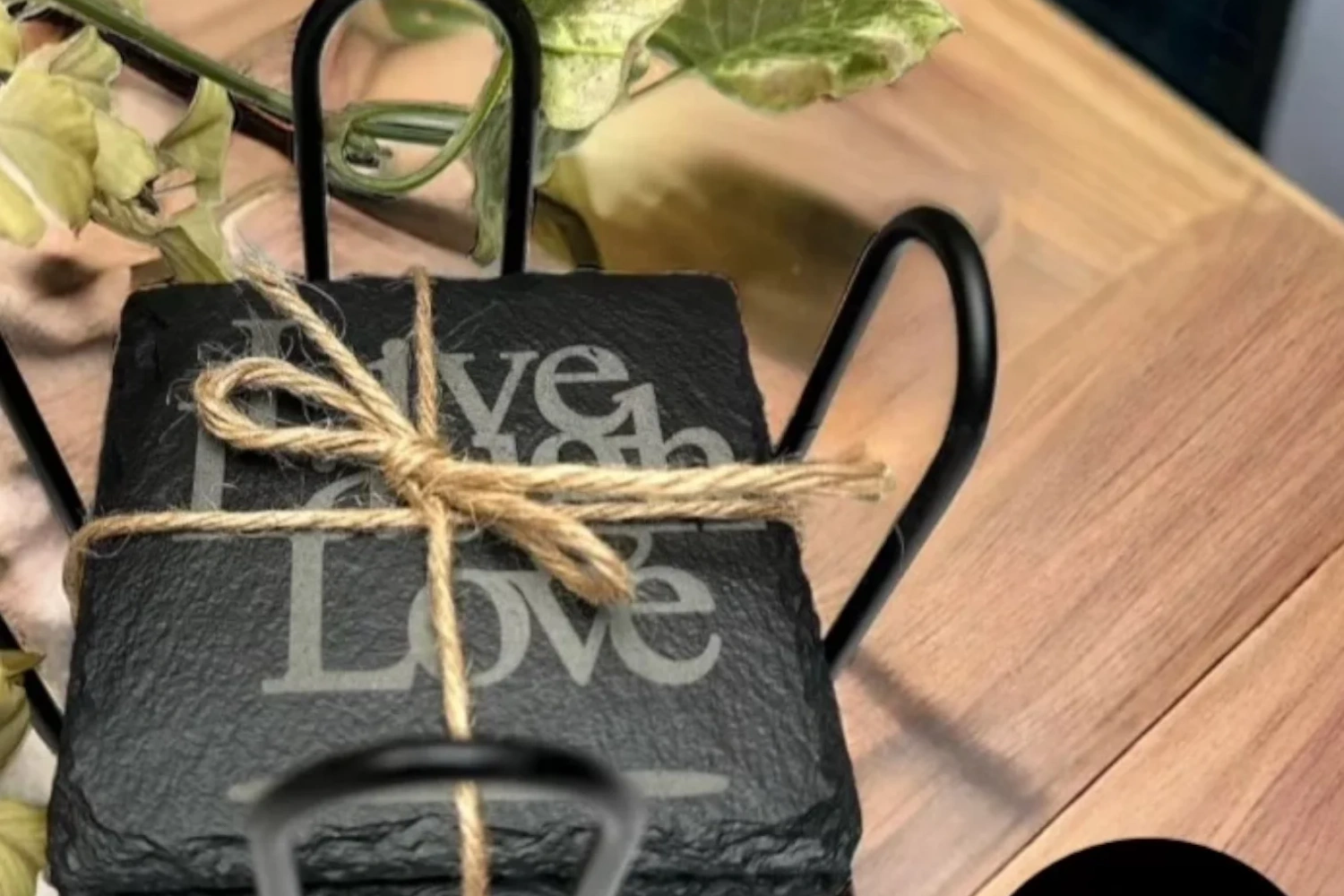 Black-Slate-Coasters-with-Metal-Holder2